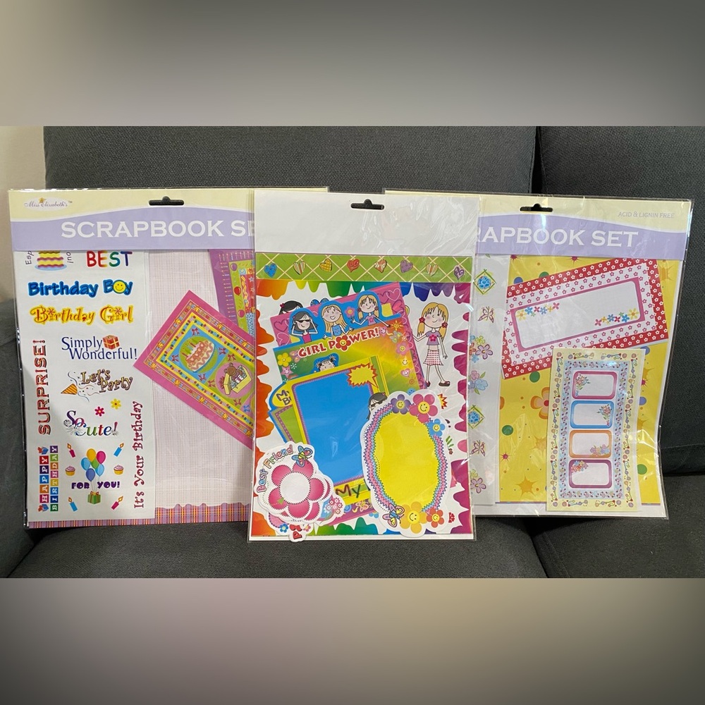 ⭐️Lot of 3 Miss Elizabeth's Scrapbook Set